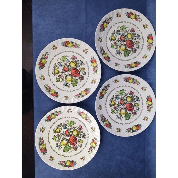 Set of four (4) Vintage Harmony House Melmac Dinner Plates by Sears Brittany - Picture 2 of 9